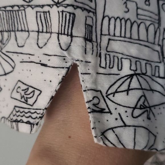 3 for $25 Christopher & Banks Beach French Riviera White Top - Picture 4 of 7